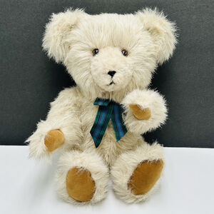 One Of a Kind Artist Teddy Bear 16” Jointed Shaggy Suede Paws Sugar Bear Beige